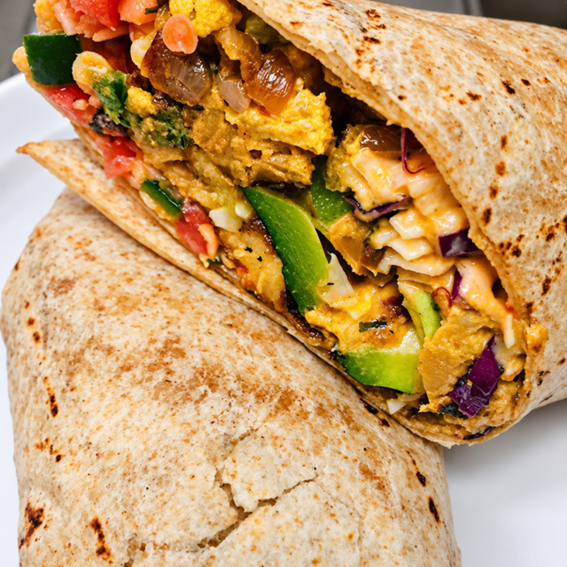 Vegan Veggies Cauliflower, Brussels, zucchini, Eggplant, chipotle tahini, cabbage, in choice of bread.