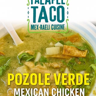 Pozole Verde (GF), Onions, Cilantro, Cabbage, Tortilla Strips